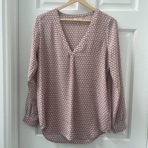 Joie Silk Daryn Blouse Powder Pink XS